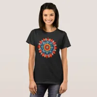 Cute T-shirt Mandala Colorful Design 