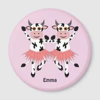 Cute and funny dancing cows    magnet