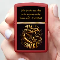 Celebrating the snake year 2025 zippo lighter