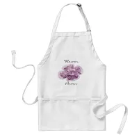 Pink Hydrangea Flower Power Adult Apron