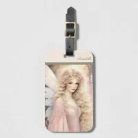 Enchanting Peach Garland Fairy Luggage Tag