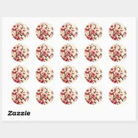 Cherry Blossom Classic Round Sticker