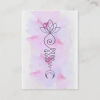 ** Moon Lotus Energy Healer Yoga Reiki Massage Business Card