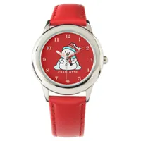 Snowman | Girls Name Red Kids Watch