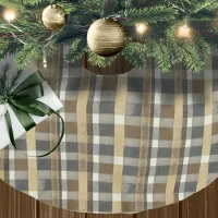 Earth Tones Gold Christmas Pattern#7 ID1009 Brushed Polyester Tree Skirt