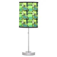 Green Emerald Lime Jade Modern Abstract Table Lamp