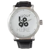 Modern Simple Minimal Custom Business Logo Wrist Watch