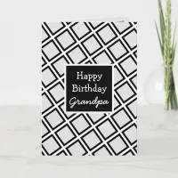 Modern Personalized Happy Birthday Grandpa Card