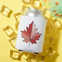 Contemporary Canadian Maple Leaf ID1071 Can Cooler