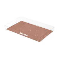 Monogram white arrow on mocha mousse background | acrylic tray