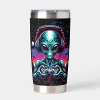 Gaming Alien Extraterrestrial Being Personalized Insulated Tumbler