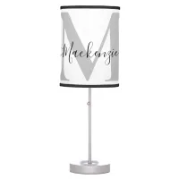 Personalize Monogram Initial Name Table Lamp