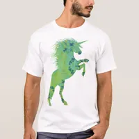 Pretty Blue and Green Unicorn T-Shirt