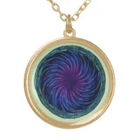 Ethereal Swirl Gold Plated Necklace