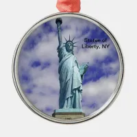 Statue of Liberty, Ellis Island, New York Metal Ornament