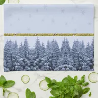 Magical winter forest - custom  kitchen towel