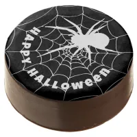 Happy Halloween Spider and Cobweb Chocolate Covered Oreo