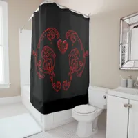 Romantic, Delicate Goth Shower Curtain