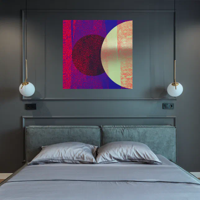 Lunar eclipse - Abstract Canvas Print