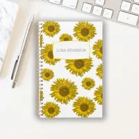 Yellow Scattered Sunflowers Planner