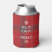 Funny Christmas All Is Calm ID588 Can Cooler