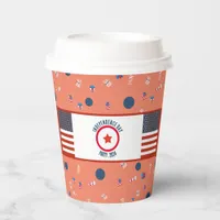 Patriotic Popsicles and Air Flags Wrapping Paper  Paper Cups