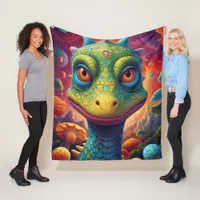 Baby shower Dino-Mite  Fleece Blanket