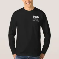 Dad Tee-Rific Golf Pun Long Sleeve Black T-Shirt
