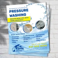 Power Wash Pressure washing House cleaning  Flyer