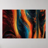 Fire smudge painting