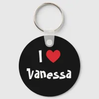 I Love Vanessa Keychain