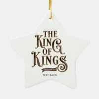 Names of Jesus Christ The King of Kings Bible Ceramic Ornament