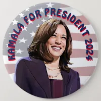 Kamala Harris for President 2024 Jumbo-Sized Button