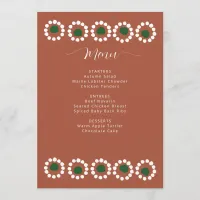 Mexican Boho Barro Bridal Shower Menu