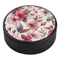 Cherry Blossom Hockey Puck