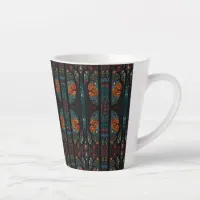 Pattern Mosaic Stained Glass  Latte Mug
