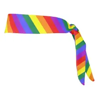 LGBT Rainbow Pride Flag Headband Tie 42" Length