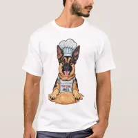 Culinary Canine: Baker German Shepard With Loaf T-Shirt