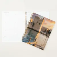 Cyprus Kyrenia Watercolor Sketch with Yacht |  Planner