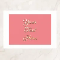 Romantic Peach Elegant Script Typography Custom Foil Prints