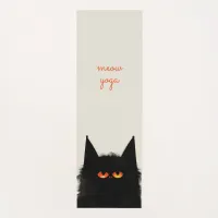 Grumpy Black Cat Yoga Mat