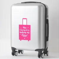 This Carousel is Making Me Dizzy Funny Suitcase Sticker