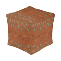 Southwest Canyons Petroglyphs Diamond Pouf