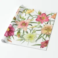 Daylilies All Over Wrapping Paper