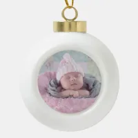 Baby Photo Personalized Christmas Ornament