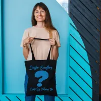 The Fabulous Glitter Question Mark Tote Bag