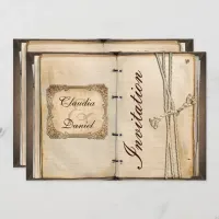 Vintage wedding Invitation cards