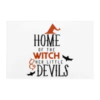 home of the witch and her little devils Halloween Acrylic Print