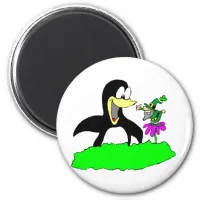 Penguin and Leprechaun Magnet