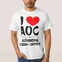 I Heart AOC | I Love A.O.C . | Ocasio-Cortez T-Shirt